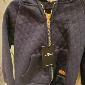 NWT BLACK ZIP UP HOODIE